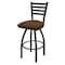Holland Bar Stool Co 30" Swivel Bar Stool, Pewter Finish, Rein Thatch Seat 41030PW026 - alternate 1